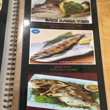Thực đơn- Quán Ăn Tino Sushi