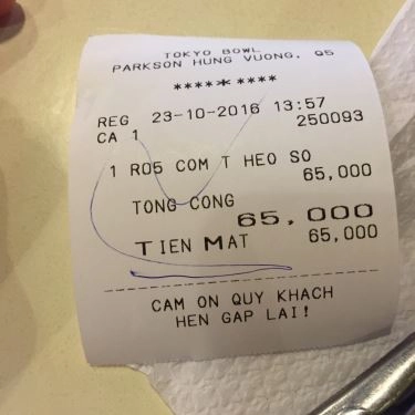 Tổng hợp- Quán Ăn Tokyo Bowl Food Court - Parkson Hùng Vương