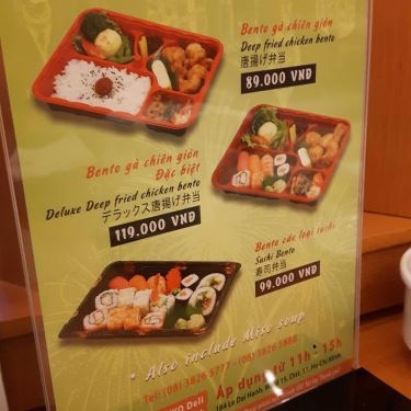 Thực đơn- Nhà Hàng Tokyo Deli - Parkson Flemington