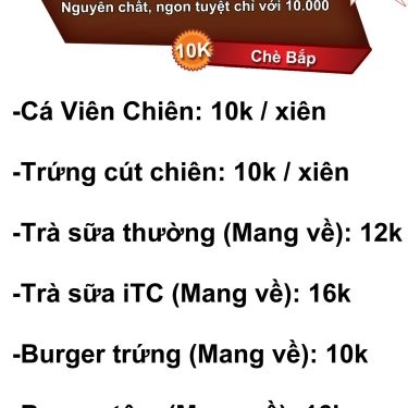 Thực đơn- Quán Ăn Tôm Rán ITC - Độc Lập