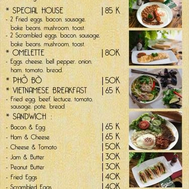 Thực đơn- Quán Ăn Tom's Kitchen - Thức Ăn Nhanh