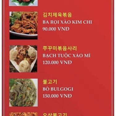 Thực đơn- Quán Ăn Topokki - Món Hàn - Đường D2