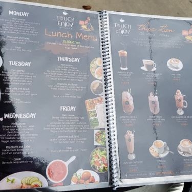Thực đơn- Quán Ăn Touch And Enjoy - Street Food & Drink