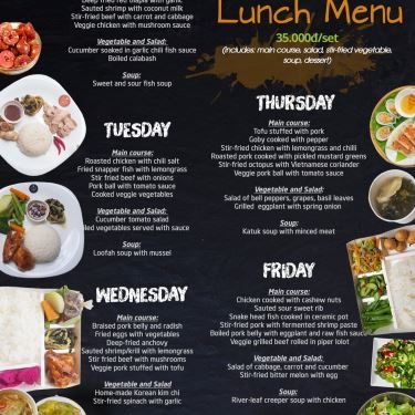 Thực đơn- Quán Ăn Touch And Enjoy - Street Food & Drink