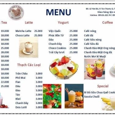 Thực đơn- Quán Ăn Smile House - Bún Đậu Mắm Tôm & Trà Sữa