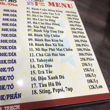 Thực đơn- Quán Ăn Trần Ký - Cơm Vịt Quay & Heo Quay