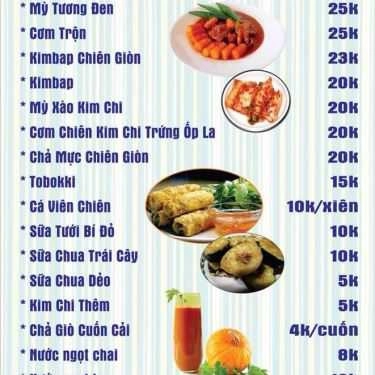 Thực đơn- Quán Ăn Trang Bùi - Món Ăn Hàn Quốc - Tăng Bạt Hổ