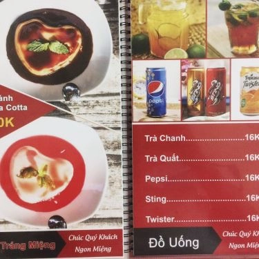 Thực đơn- Quán Ăn Trend Food - Ẩm Thực Toàn Cầu