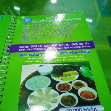Thực đơn- Quán Ăn Trí Hải - Các Món Mắm