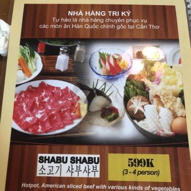Thực đơn- Nhà Hàng Tri Kỷ Korean Restaurant