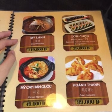 Thực đơn- Nhà Hàng Tri Kỷ Korean Restaurant