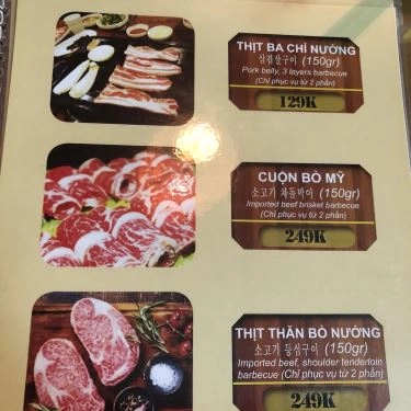 Thực đơn- Nhà Hàng Tri Kỷ Korean Restaurant