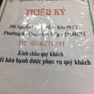 Thực đơn- Quán Ăn Triều Ký - Cơm Chiên & Mì Xào