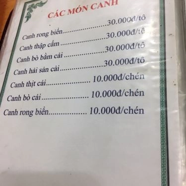 Thực đơn- Quán Ăn Triều Ký - Cơm Chiên & Mì Xào