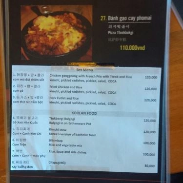 Thực đơn- Quán Ăn Trời Ơi - Chicken & BBQ