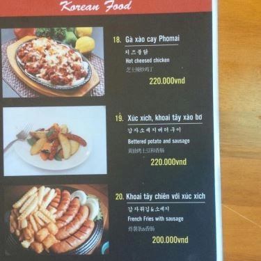 Thực đơn- Quán Ăn Trời Ơi - Chicken & BBQ