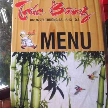 Thực đơn- Quán Ăn Trúc Bàng Quán - Đặc Sản Phan Rang