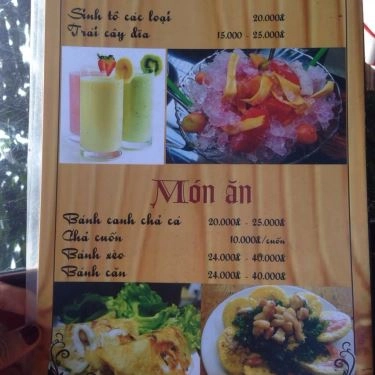 Thực đơn- Quán Ăn Trúc Bàng Quán - Đặc Sản Phan Rang