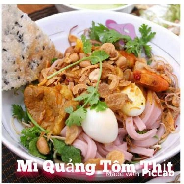 Thực đơn- Quán Ăn Mì Quảng Miền Trung - Trần Bình Trọng