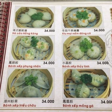 Thực đơn- Quán Ăn Trung Ký - Điểm Tâm Hongkong
