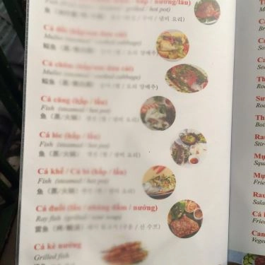 Thực đơn- Quán Ăn Tư Mập - Hải Sản Tươi Sống