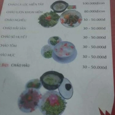 Thực đơn- Quán Ăn Tư Nhớ 2 - Hải Sản Tươi Sống