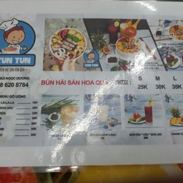 Thực đơn- Quán Ăn Tun Tun - Bún Hải Sản Hoa Quả