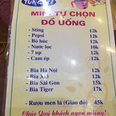 Thực đơn- Tùng 88 - Lẩu Mini Tự Chọn