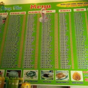 Thực đơn- Quán Ăn Tùng Thu Quán - Thế Giới Món Ăn Nhanh