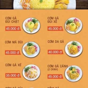 Thực đơn- Tuyết Nhung - Cơm Gà Phú Yên
