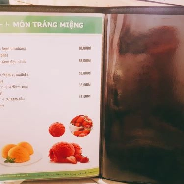 Thực đơn- Quán Ăn Ume Hana - Các Món Ăn Nhật Bản