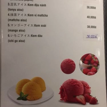 Thực đơn- Quán Ăn Ume Hana - Các Món Ăn Nhật Bản