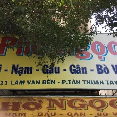 Thực đơn- Quán Ăn Phở Ngọc - Lâm Văn Bền