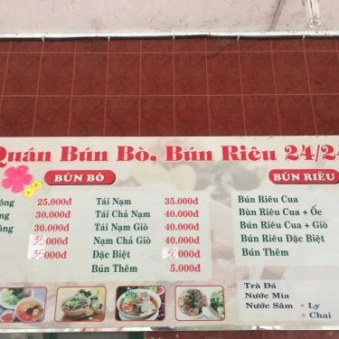 Tổng hợp- Quán Ăn 24/24 - Bún Bò & Bún Riêu