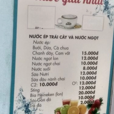 Thực đơn- Quán Ăn Bún Cá Rô Đồng - Tân Sơn Nhì