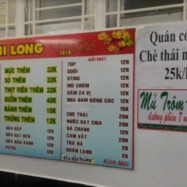 Thực đơn- Quán Ăn Nghi Long - Hủ Tiếu Mực Hải Sản
