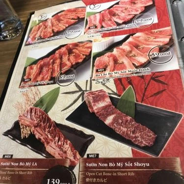 Thực đơn- Quán Ăn Shogun - Japanese Street BBQ - Lê Quý Đôn