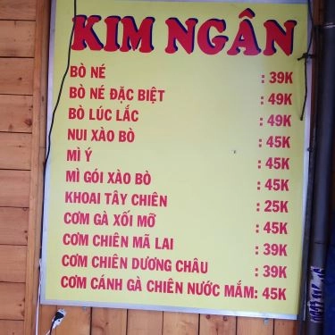 Thực đơn- Quán Ăn Cơm Gà Kim Ngân