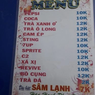 Thực đơn- Quán Ăn Út Mập - Há Cảo & Xíu Mại