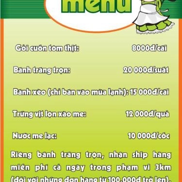 Thực đơn- Quán Ăn Út Thúy - Gỏi Cuốn Sài Gòn