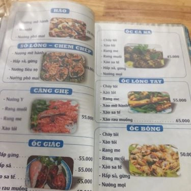 Thực đơn- Quán Ăn Út Vân - Quán Nhậu Hải Sản Bình Dân