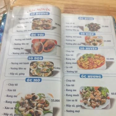 Thực đơn- Quán Ăn Út Vân - Quán Nhậu Hải Sản Bình Dân