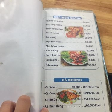 Thực đơn- Quán Ăn Út Vân - Quán Nhậu Hải Sản Bình Dân