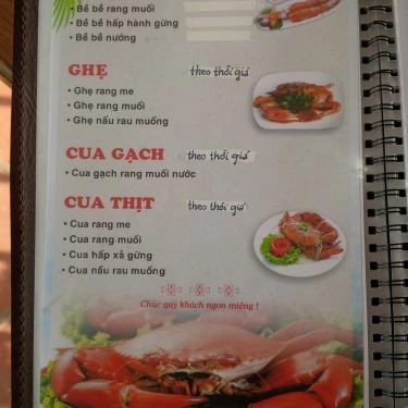 Thực đơn- Quán Ăn V68 - Hải Sản Các Món