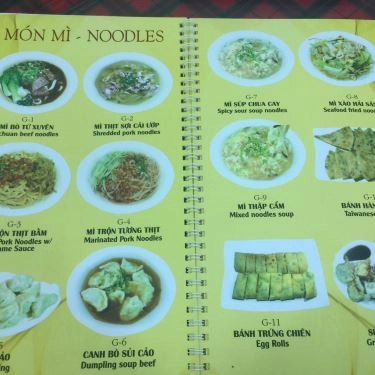 Thực đơn- Va Thanh - Quán Ăn Đài Loan
