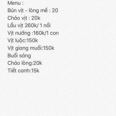 Tổng hợp- Quán Ăn Vân Anh - Cháo Lòng & Lẩu Vịt