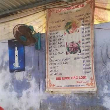 Thực đơn- Quán Ăn Vân Dương Quán - Dê 7 Món