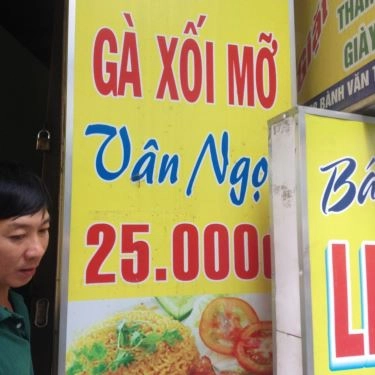 Thực đơn- Quán Ăn Vân Ngọc - Cơm Gà Xối Mỡ
