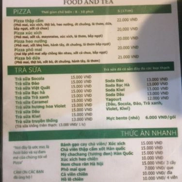 Tổng hợp- Quán Ăn Pizza Xanh Lá