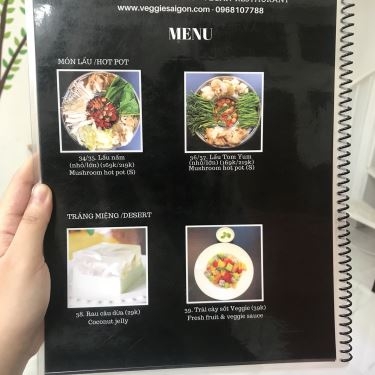 Thực đơn- Veggie Saigon - Nhà Hàng Chay & Cafe - Nguyễn Hữu Cảnh